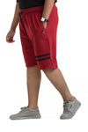 Plus Size Maroon Cotton Short