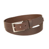 Men Solid Casual Belt Brown