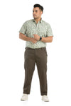 Dark Grey Cotton Trouser Men's Plus Size