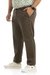 Dark Grey Cotton Trouser Men's Plus Size