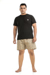Men Plus Size Printed Boxers-13035