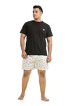 Men Plus Size Printed Boxers-13037