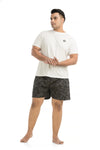 Men Plus Size Printed Boxers-13033