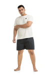 Men Plus Size Printed Boxers-13031