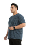 Men Printed Cotton Lycra Round Neck Tshirt