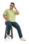 Men Plus Size Navy Melange Track pant