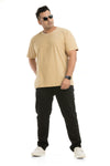Men Printed Cotton Lycra Round Neck Tshirt