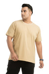 Men Printed Cotton Lycra Round Neck Tshirt