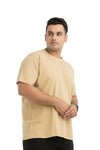 Men Printed Cotton Lycra Round Neck Tshirt