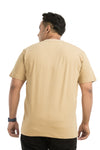 Men Printed Cotton Lycra Round Neck Tshirt