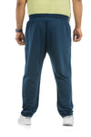 Men Plus Size Navy Melange Track pant