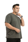 Men Printed Cotton Lycra Round Neck Tshirt