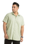 Plus Size Printed Half Sleeve Shirt