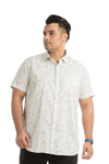 Plus Size Printed Half Sleeve Shirt