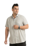 Plus Size Printed Half Sleeve Shirt