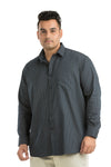 Plus SizeFull Sleeve Navy Printed Shirt
