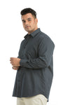 Plus SizeFull Sleeve Navy Printed Shirt