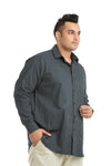 Plus SizeFull Sleeve Navy Printed Shirt