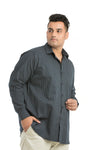 Plus SizeFull Sleeve Navy Printed Shirt
