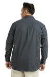 Plus SizeFull Sleeve Navy Printed Shirt
