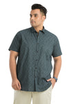 Plus Size Printed Half Sleeve Shirt