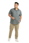 Plus Size Printed Half Sleeve Shirt