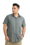 Plus Size Printed Half Sleeve Shirt