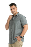 Plus Size Printed Half Sleeve Shirt