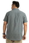 Plus Size Printed Half Sleeve Shirt
