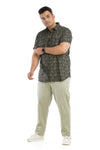 Plus Size Printed Half Sleeve Shirt