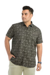 Plus Size Printed Half Sleeve Shirt