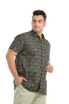 Plus Size Printed Half Sleeve Shirt