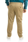 Khaki solid Cotton Trouser Men's Plus Size
