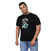 Men Plus Size Graphic Print Round Neck T-shirt