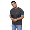 Men Plus Size Graphic Print Round Neck T-shirt