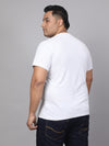 Men Plus Size Print Round Neck T-shirt-2521