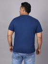 Men Plus Size Graphic Print Round Neck T-shirt