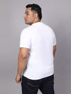 Men Plus Size Graphic Print Round Neck T-shirt