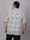 Men Plus Size Floral Printed Polo T-shirt