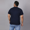 Men Plus Size Graphic Print Round Neck T-shirt