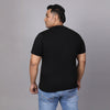 Men Plus Size Graphic Print Round Neck T-shirt