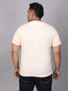 Men Plus Size Graphic Print Round Neck T-shirt