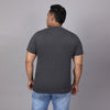 Men Plus Size Graphic Print Round Neck T-shirt