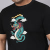 Men Plus Size Graphic Print Round Neck T-shirt